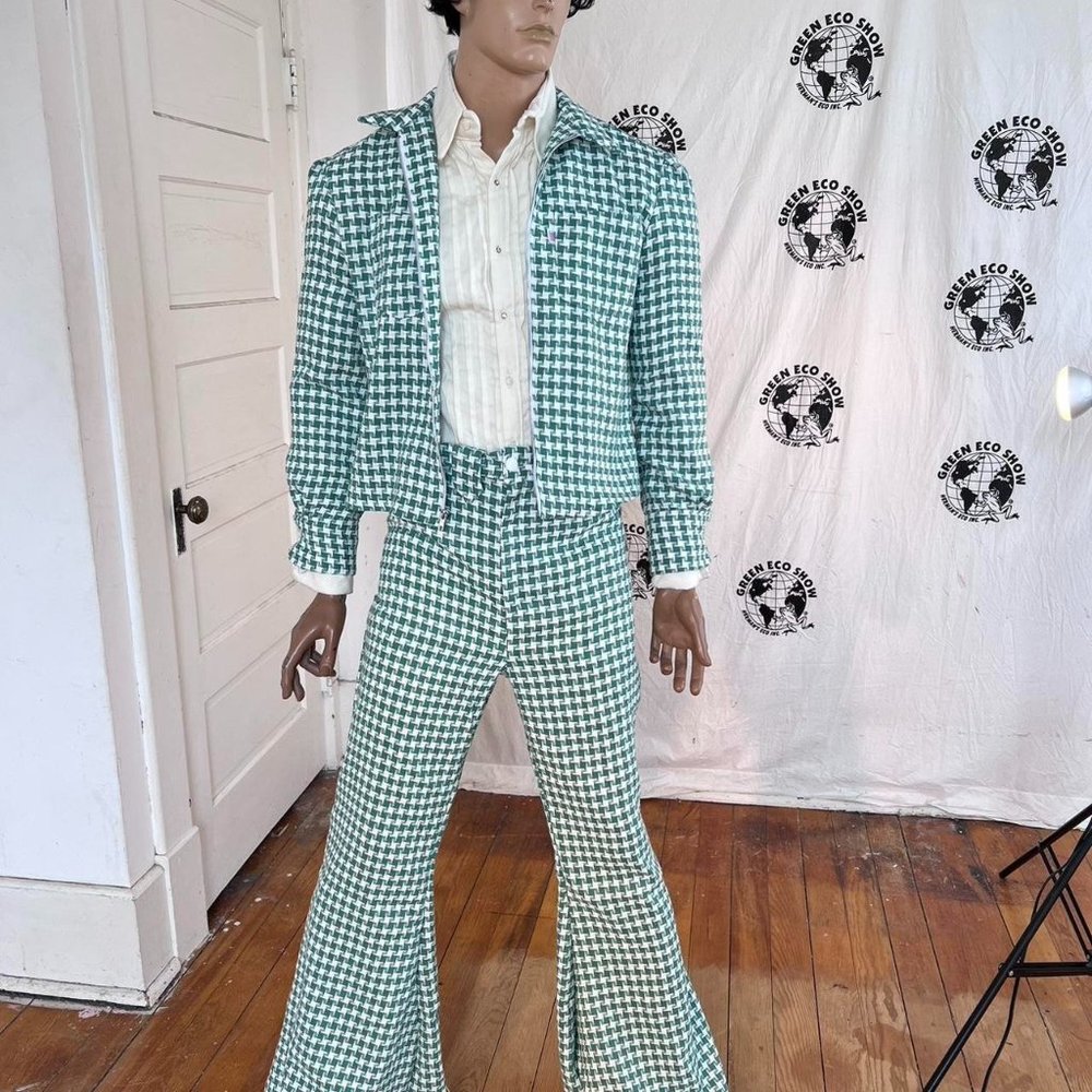 Western Suit Men's check L bells  by Anna Herman